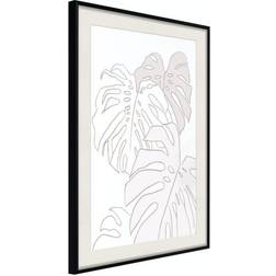 Arkiio Affisch Cream Monstera [Poster] 40x60 Poster